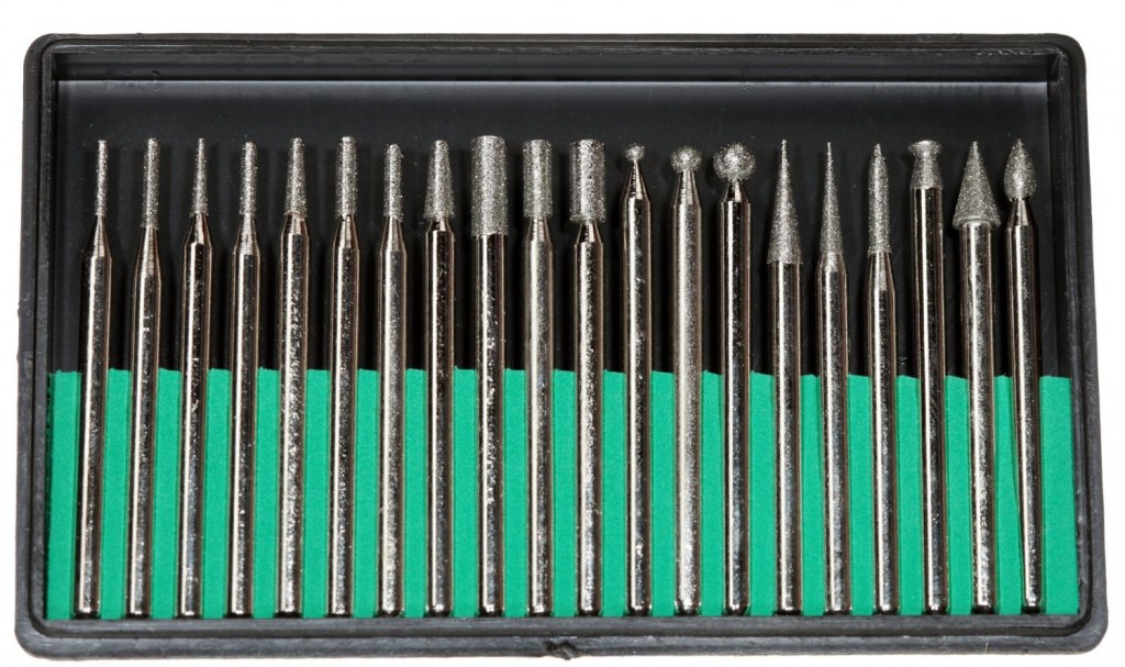 Pro-Quality 20-Piece Diamond Bur Set