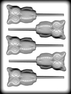 3 Owl Sucker Hard Candy Mold