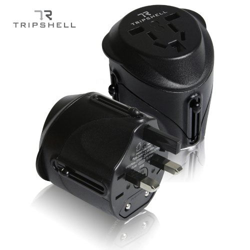 Tripshell International TR-Adap-BK Travel Plug Adapter