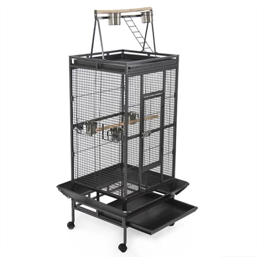 New Large Play Top Bird Cage Parttot Finch Macaw Cockatoo Birdcages