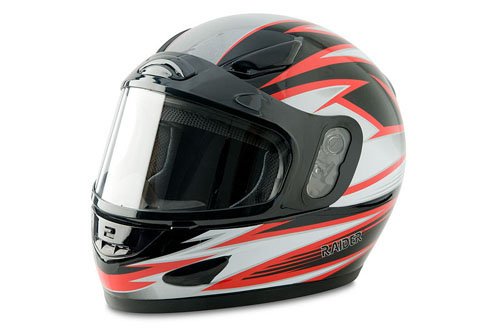 Raider Red X-Large Full Face Snowmobile Helmet