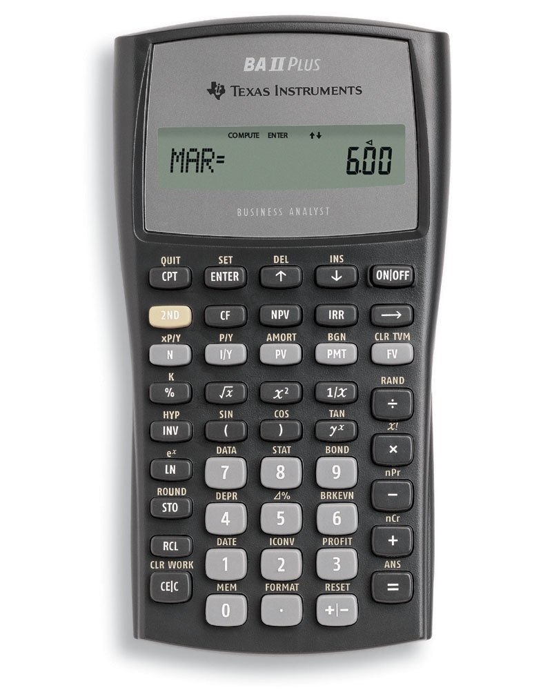 Texas Instruments BA II Plus Financial Calculator