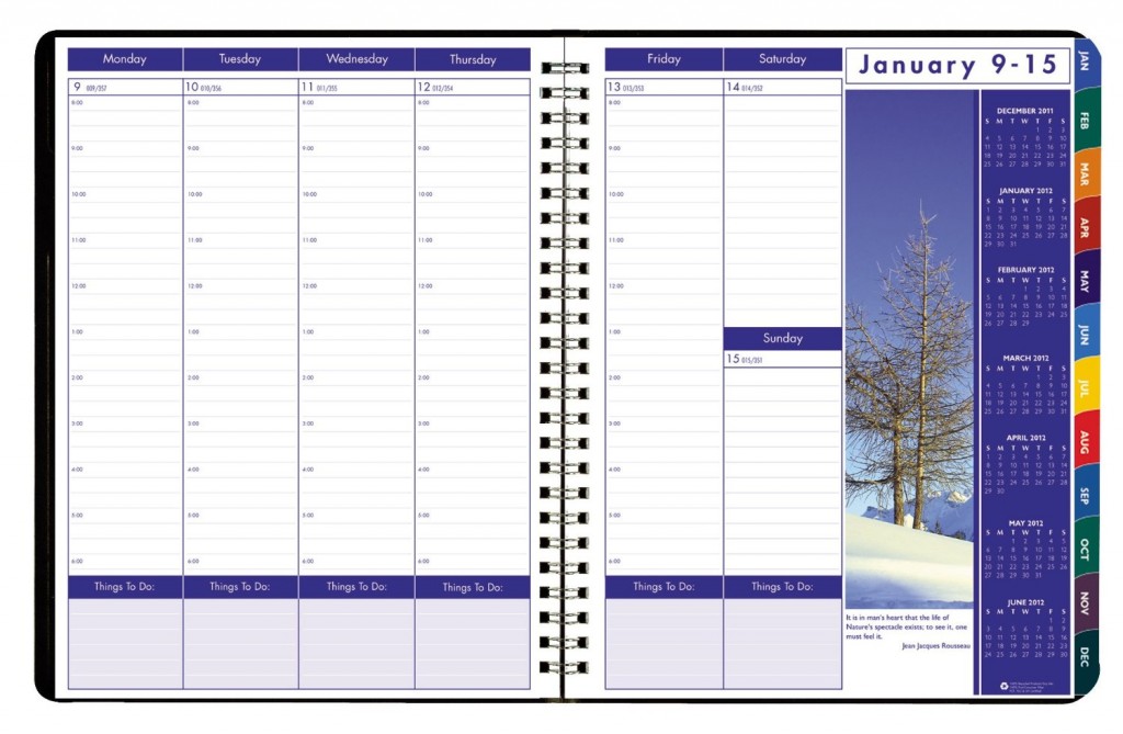 Earthscapes Weekly-Monthly Appointment Book