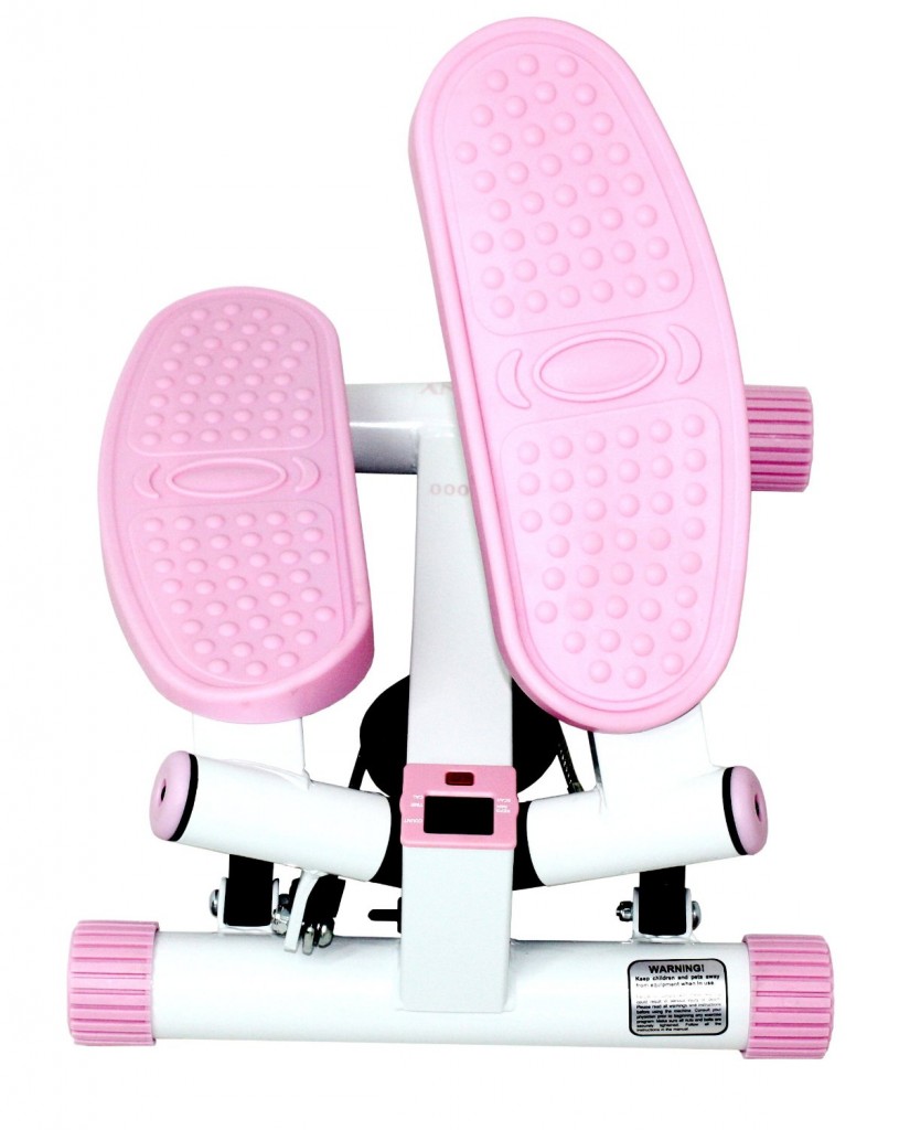 Sunny Health & Fitness Pink Adjustable Twist Stepper