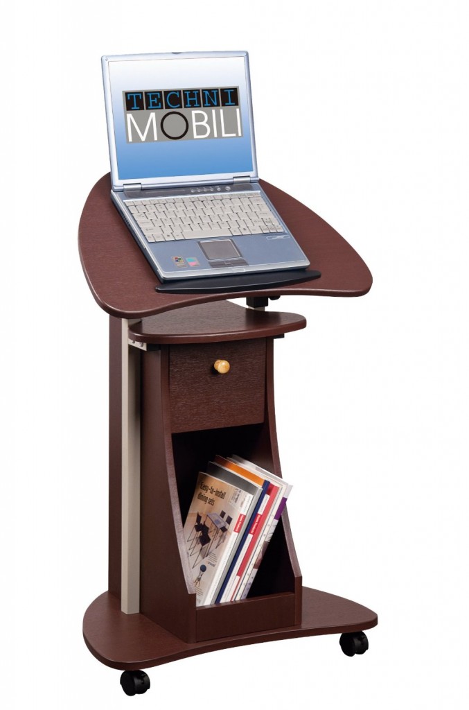 Techni Mobili Deluxe Rolling Laptop Cart