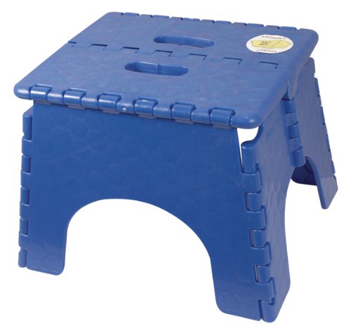 B&R Plastics 101-6B-BLUE EZ Foldz Step Stool