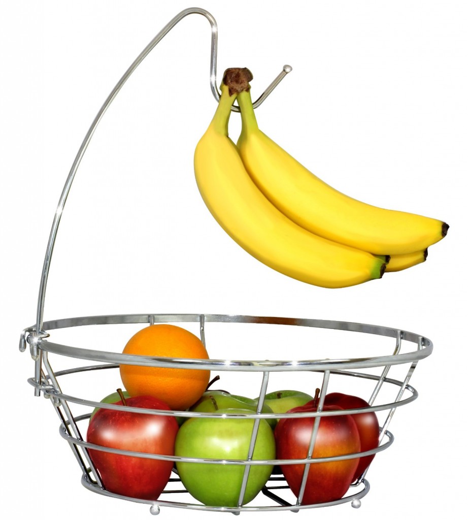 DecoBros Wire Fruit Tree Bowl