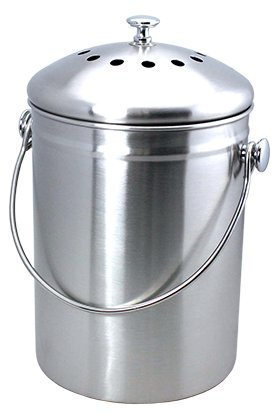 Epica Stainless Steel Compost Bin 1 Gallon
