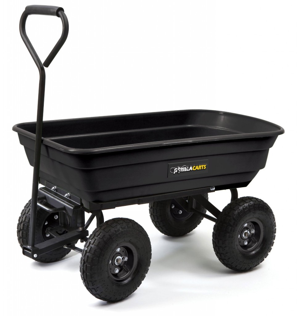 Gorilla Carts GOR200B Poly Garden Dump Cart