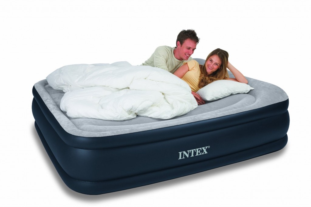 Intex Deluxe Pillow Rest Raised Comfort Queen