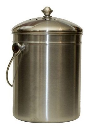 Natural Home Stainless Steel Compost Bin