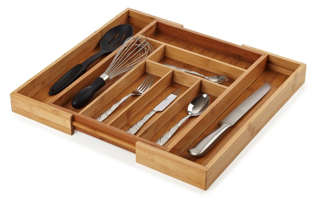 Bellemain Bamboo Expandable Cutlery Drawer Organizer