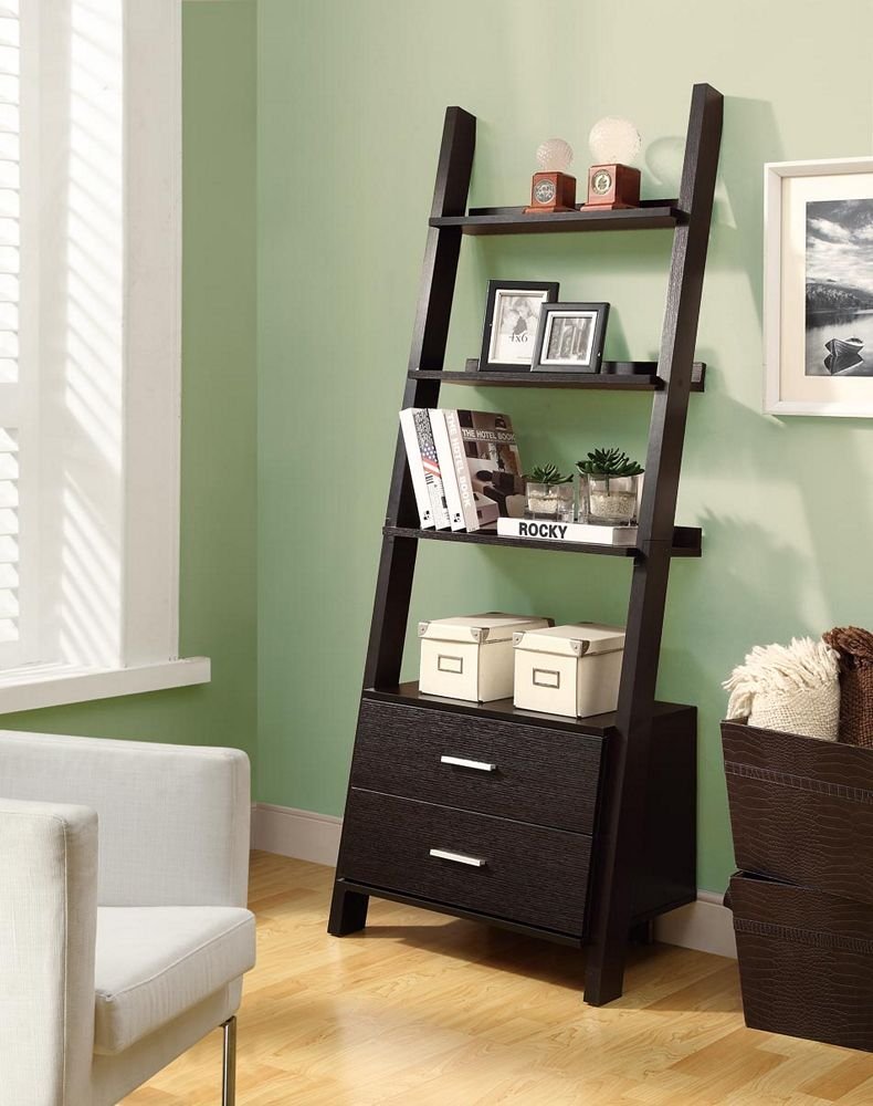 Monarch 69 in. Ladder Bookcase