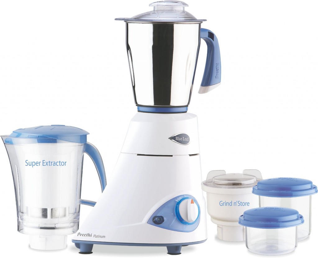 Preethi Blue Leaf Platinum Mixer Grinder 110 Volts