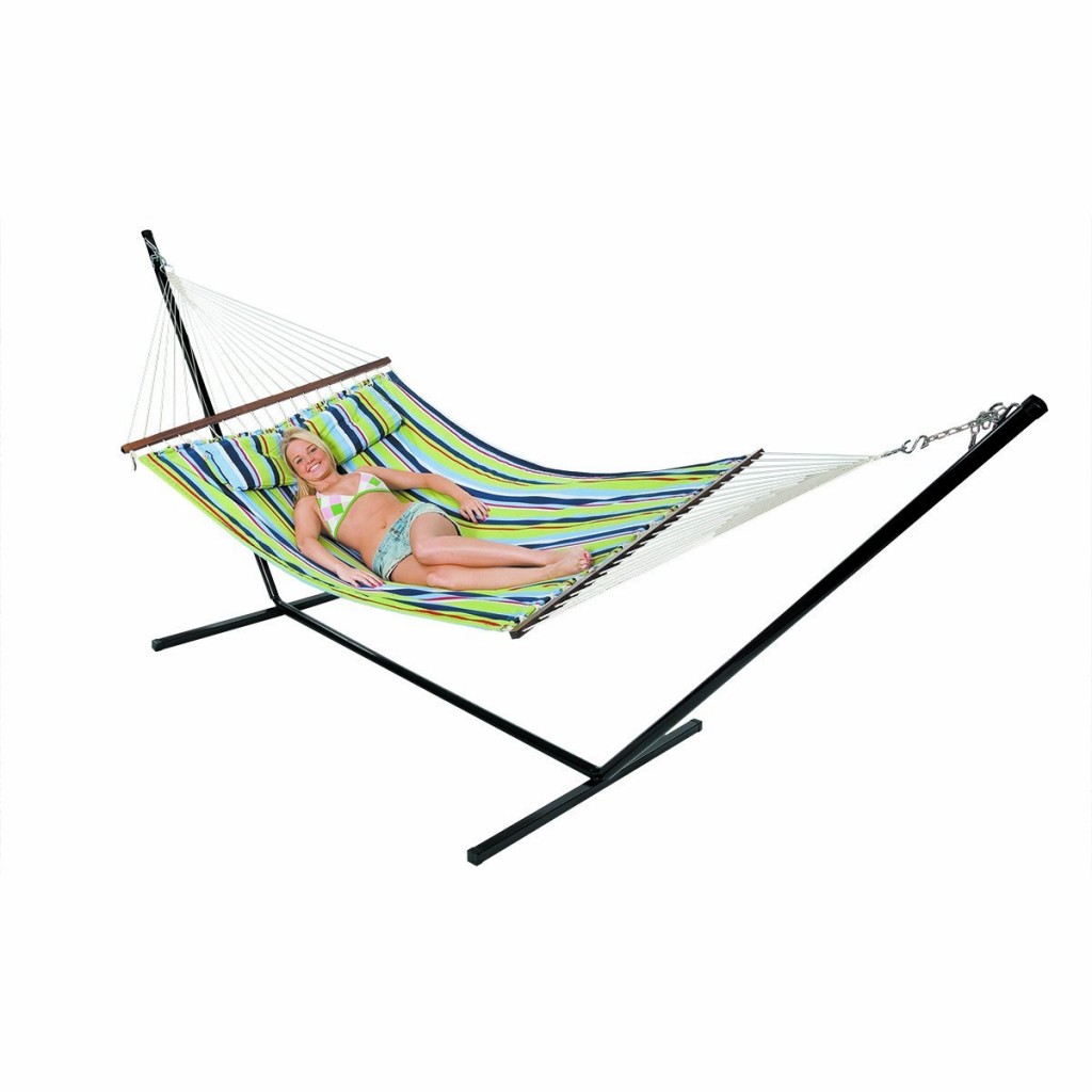 Stansport Double Cotton Hammock w stand