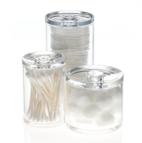 PartyWoo Beauty PartyWoo Acrylic Triple Round Make up Container