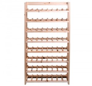 Wood Wine Bottle Rack - Display your wine collection in a space-saving way.