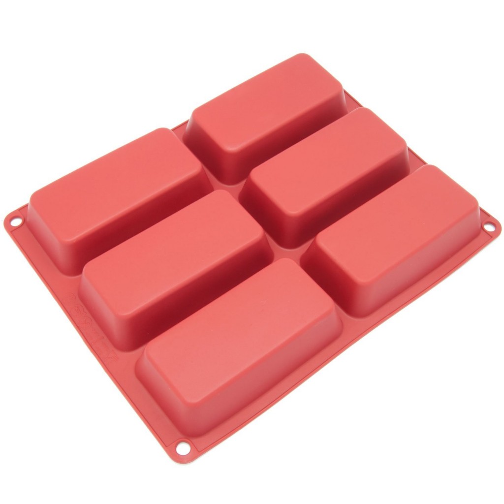 Freshware 6-Cavity Silicone Mini Loaf Pan