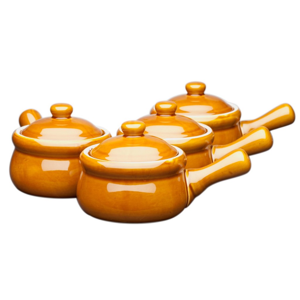 HIC Ceramic Onion-Soup Crock with Lid