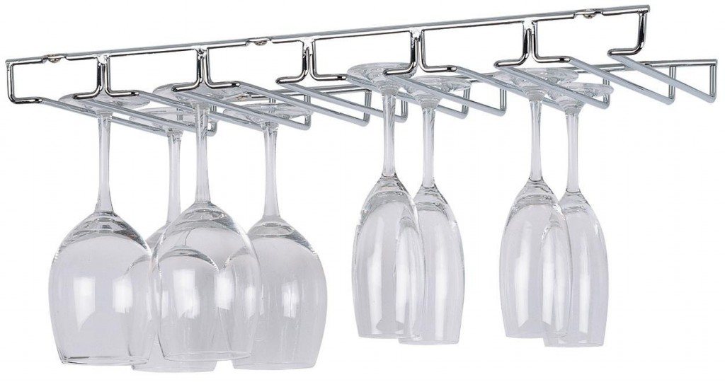 Organize It All Large Chrome Stemware Holder