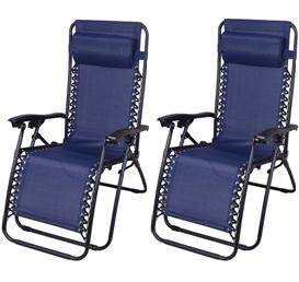 Outsunny Zero Gravity Recliner Lounge Patio Pool Chair