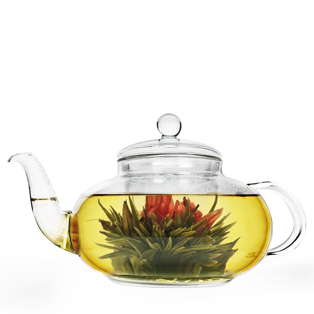 Primula 40 Ounce Daisy Glass Teapot with Tea Infuser