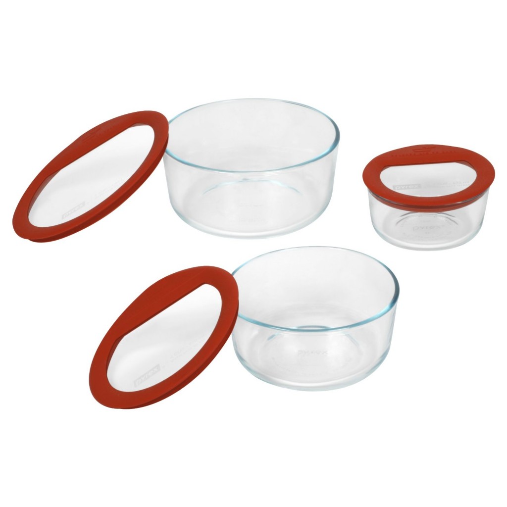 Pyrex No Leak Glass Container Set