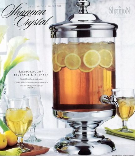 Shannon Crystal 2.5 Gallon Roxborough Beverage Jar Dispenser with Spigot