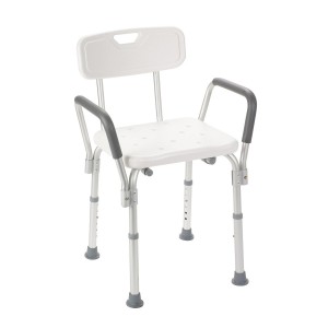 Shower Chair with Arm and Back - Feel secure and comfortable in the shower