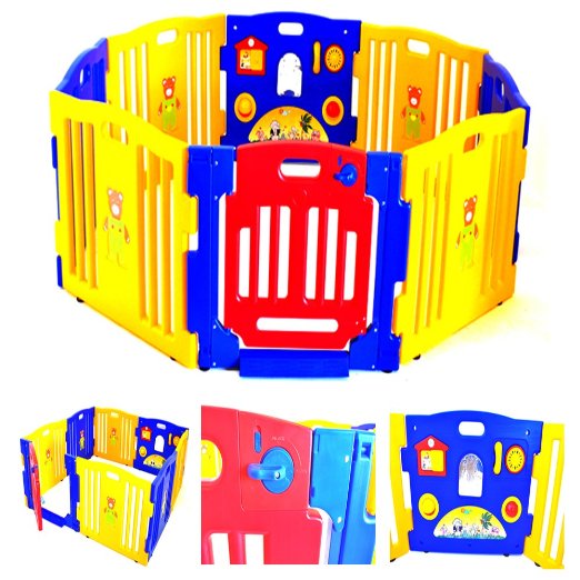 Baby Playpen Kids 8 Panel Safety Play Center Yard