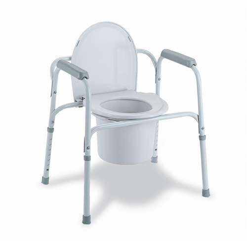 Medline Steel Bedside Commode