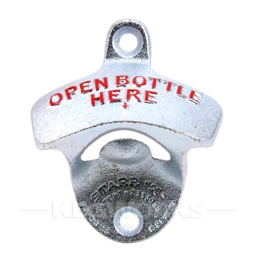 Open Bottle Here Wall Mount Bottle Opener