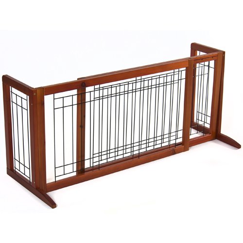 Pet Fence Gate Free Standing Adjustable Dog