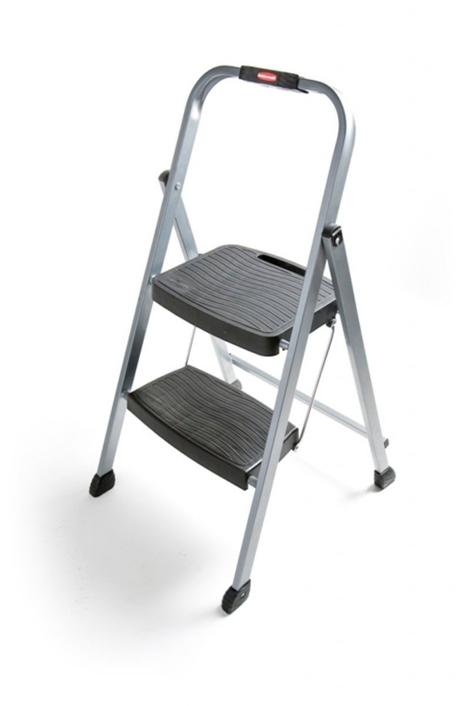 Rubbermaid RM-2W Folding 2-Step Steel Frame Stool