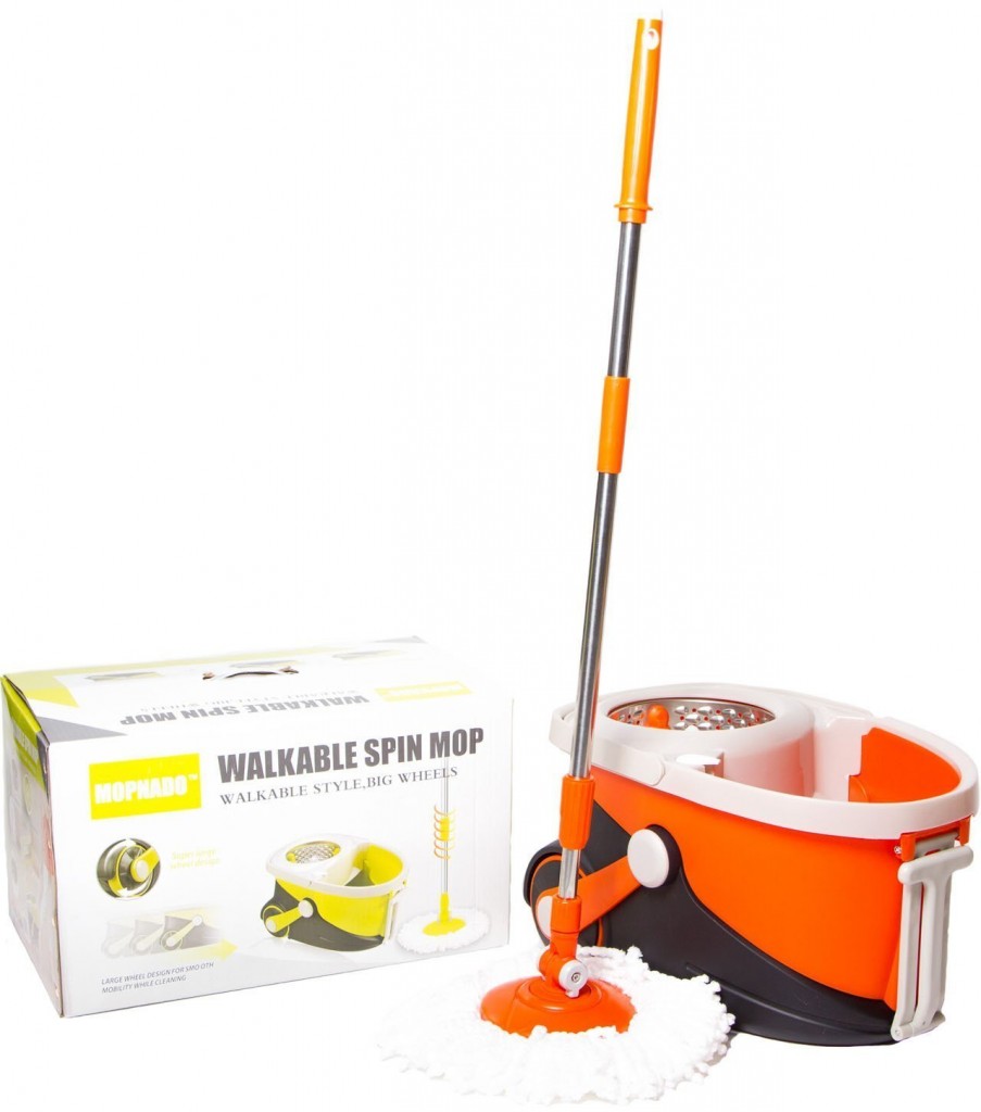 Stainless Steel Deluxe Rolling Spin Mop