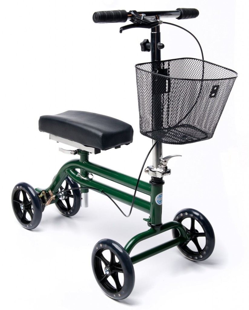 Steerable Knee Walker Scooter Green