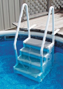 Aboveground Pool Ladder - Make exiting and entering your pool easier than ever before