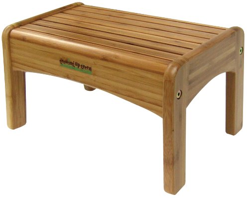 Growing Up Green Wood Step Stool