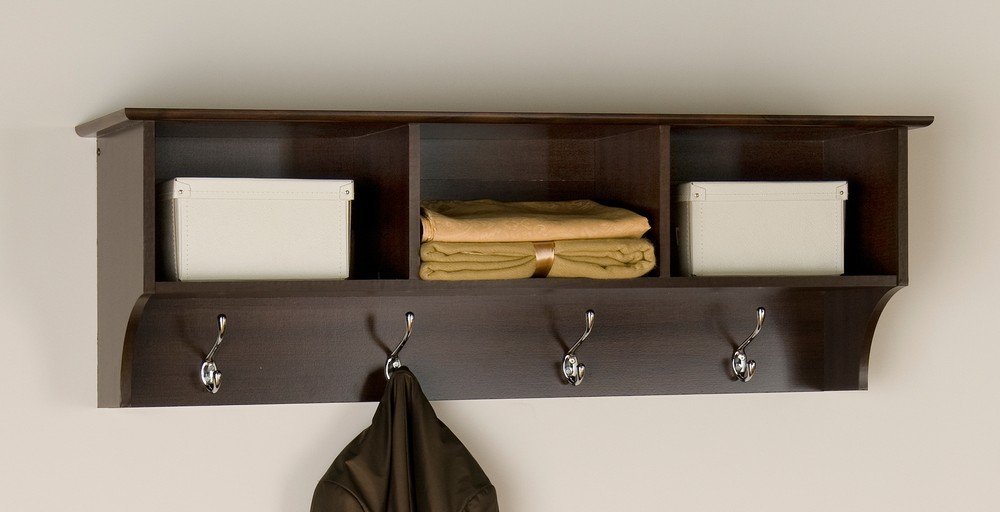 Prepac Sonoma Espresso Entryway Cubbie Shelf