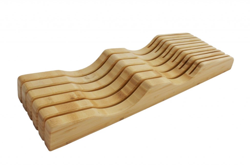 Shenzhen Knives. In-Drawer Bamboo Knife Block