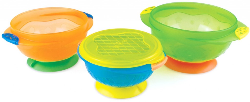 Munchkin 3 Count Stay Put Suction Bowl