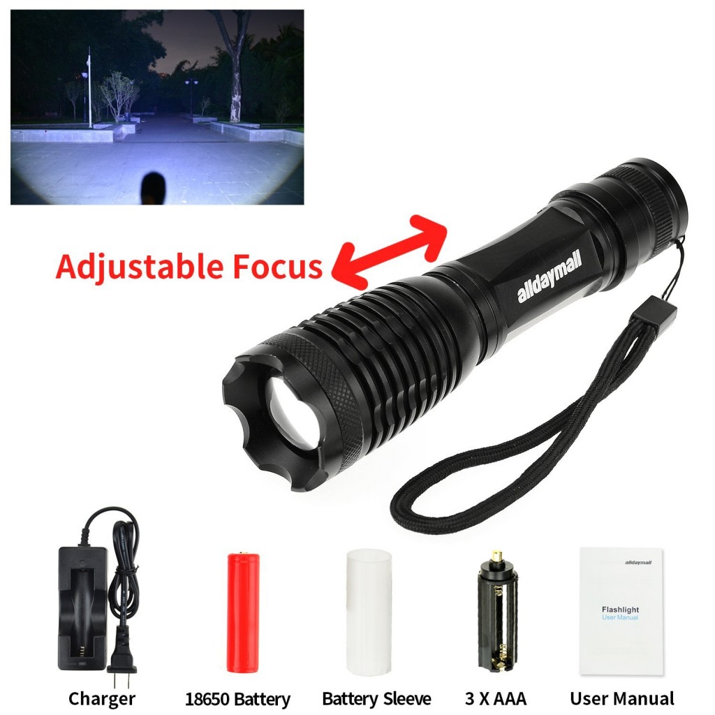 Alldaymall® 600 Lumens Zoomable