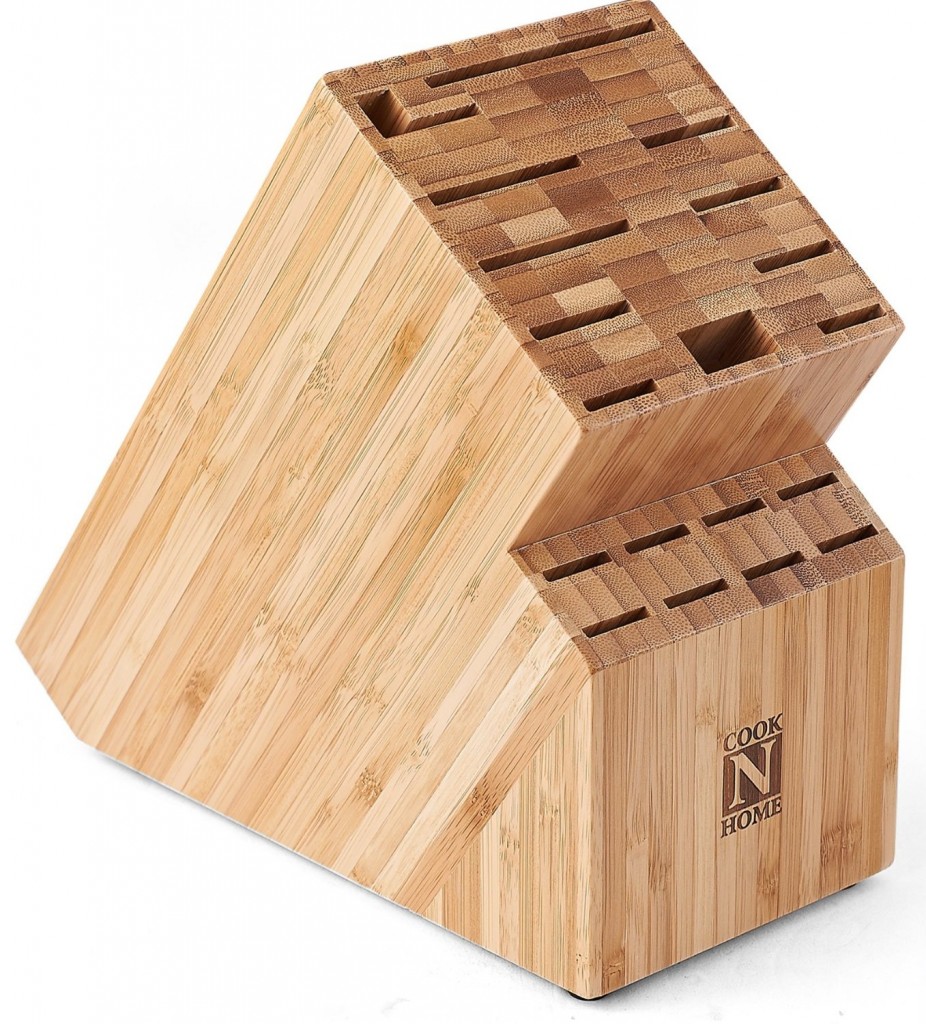 Cook N Home Bamboo Knife Storage Block