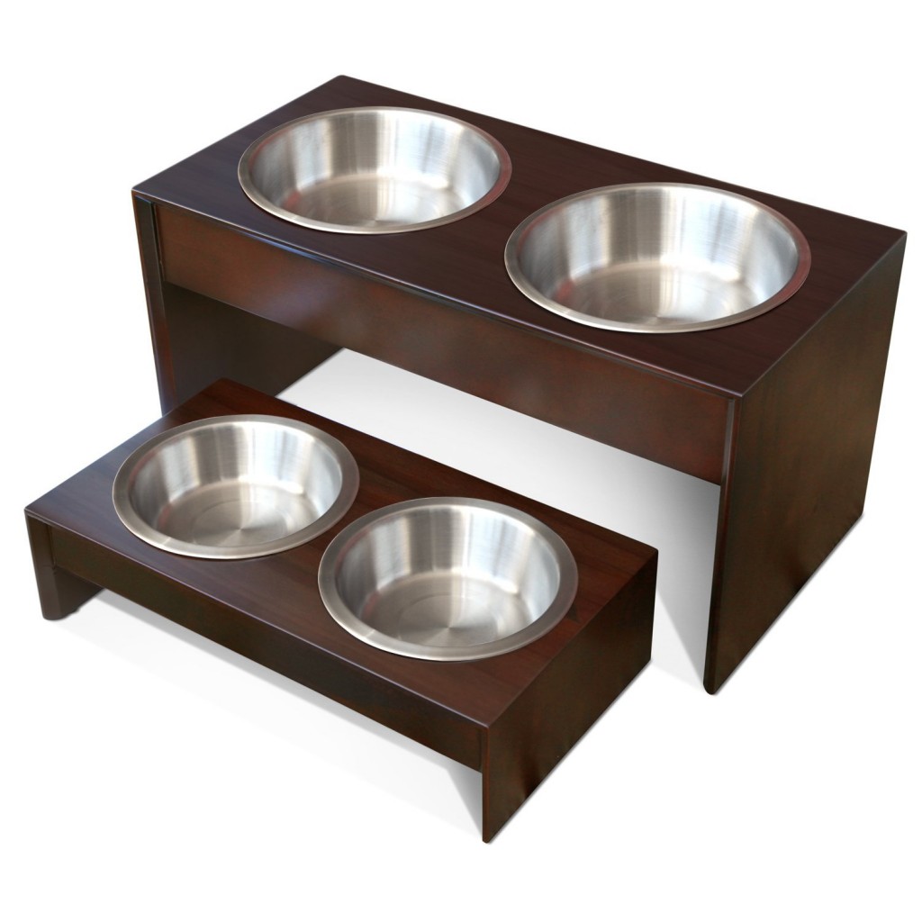 PetFusion Elevated Pet Feeder in Solid Wood