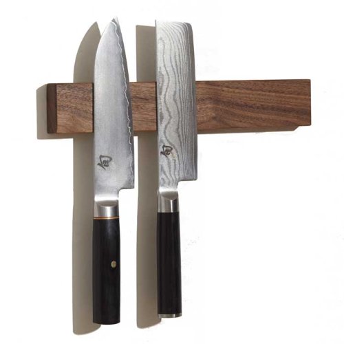 Walnut M.O.C. Board 12 Inch Wood Magnetic Knife Holder