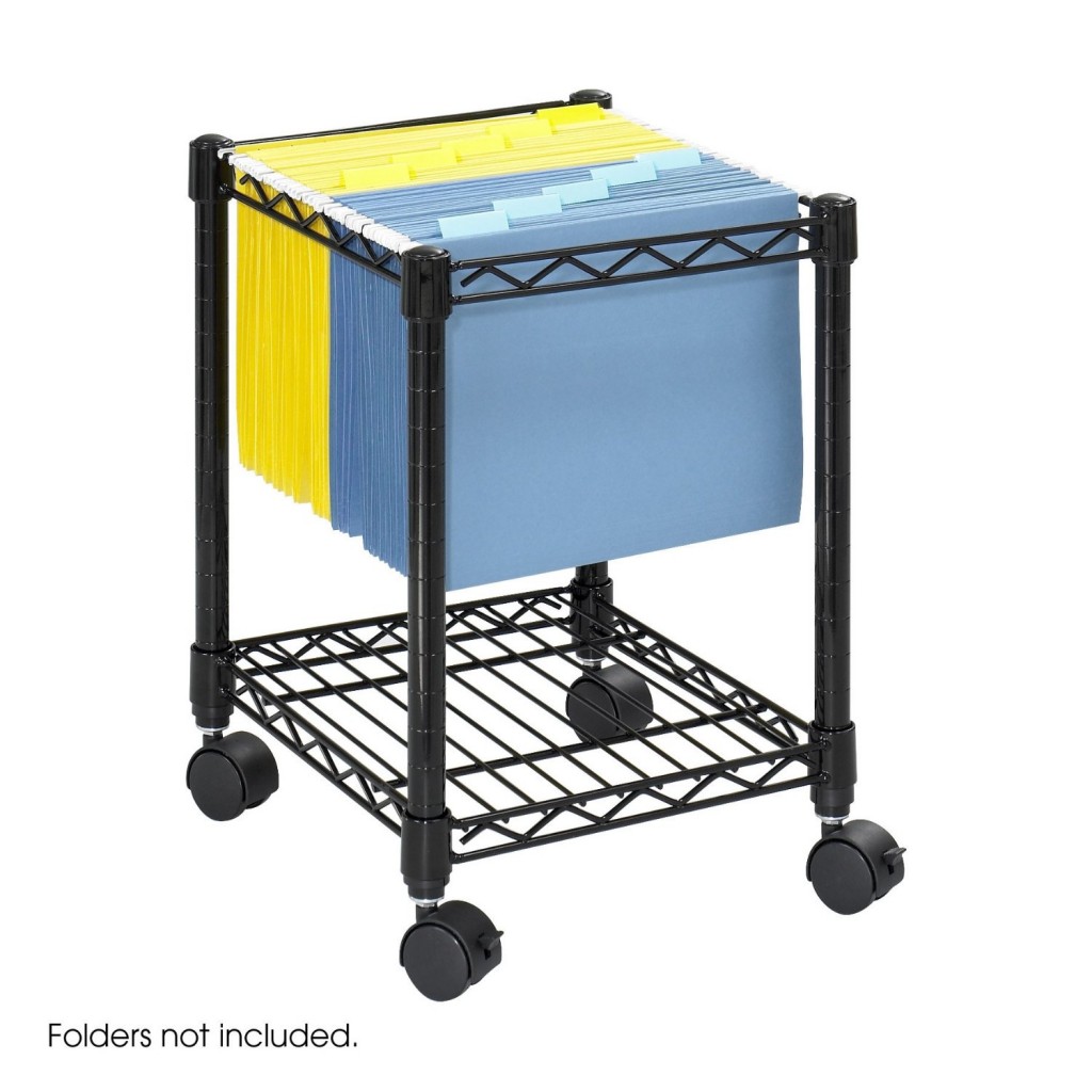 Compact Mobile Wire File Cart
