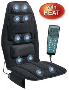 Heated Massaging Seat Cushion - Ease your back, neck at home or on the road