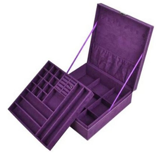 KLOUD City ® Purple two-layer lint jewelry box