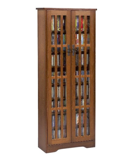 Leslie Dame 62 Inch Tall CD,DVD Wall Rack