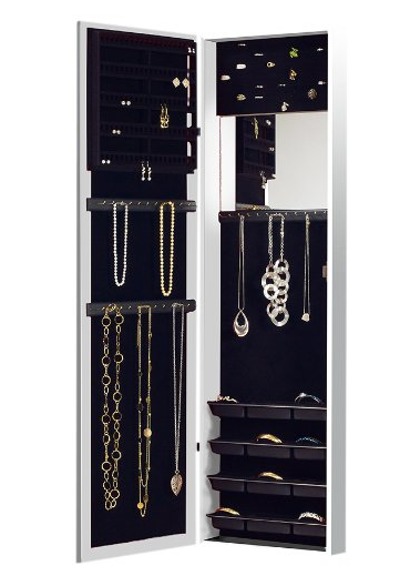 Plaza Astoria Wall Door-Mount Jewelry Armoire